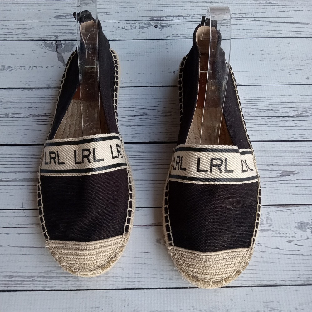 Lauren Ralph Lauren Espadrille Flats Women's Sz 9B Resort Nautical Preppy Luxury